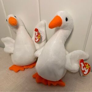 Ty Original Beanie Babies Gracie Swan Plush Bean Bag Stuffed Animal Vintage 90s
